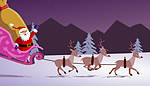 santa sleigh animation santa sleigh animation