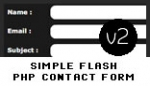 simple flash php contact form v2 simple flash php contact form v2