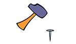 Hammer and nails Hammer and nails