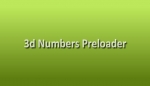 3D Number preloader 