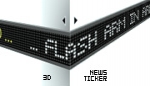 3D news ticker