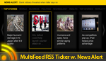 MultiFeed RSS Ticker with News Alert