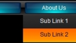 Glossy drop down menu as3