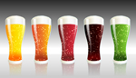 5 Beer Glasses Animation